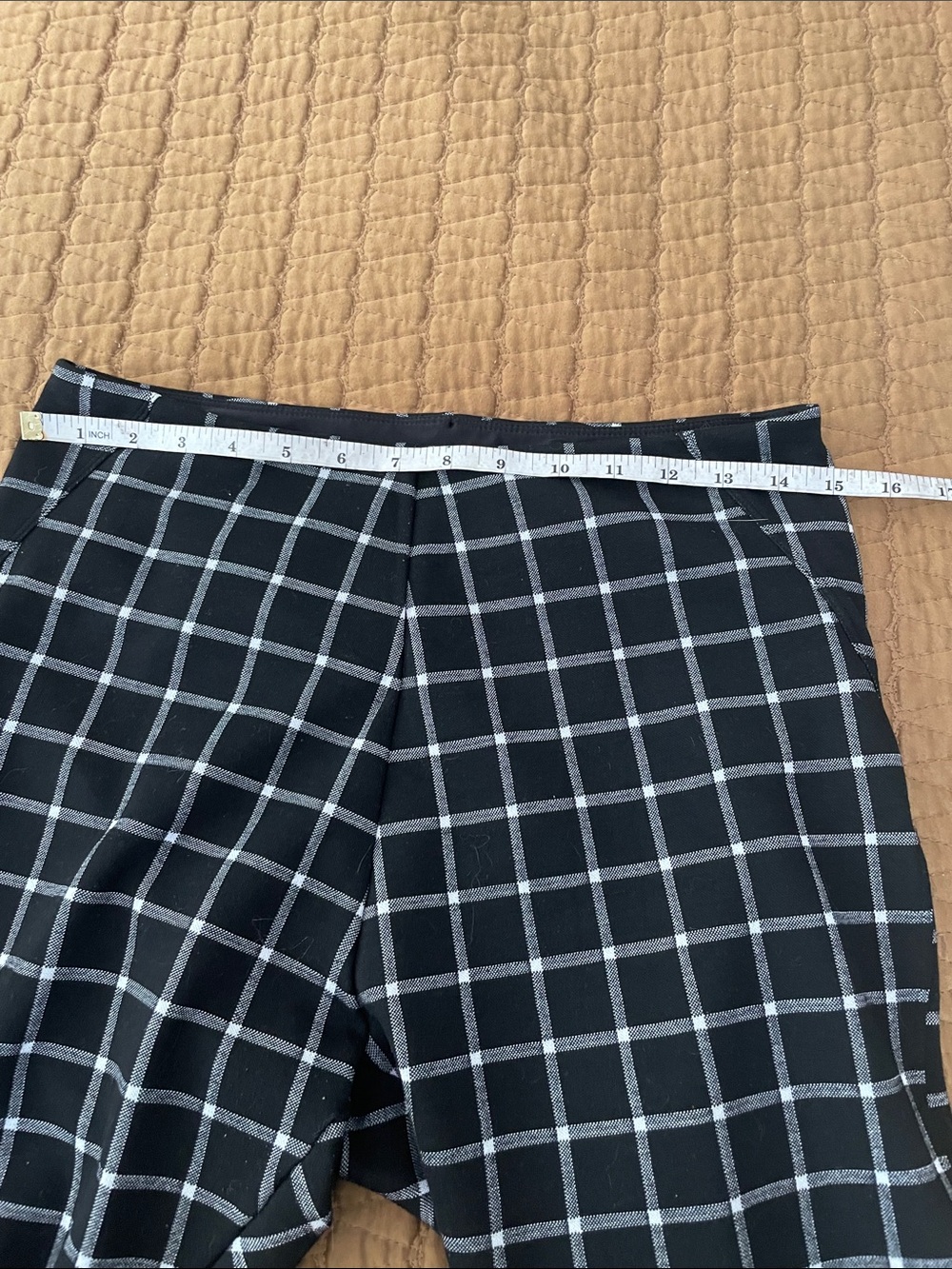 Lysse Black Windowpane Knit Pants - Picture 3 of 4
